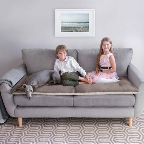 Sofa Topper in Wool Earth 3-Seater (83)