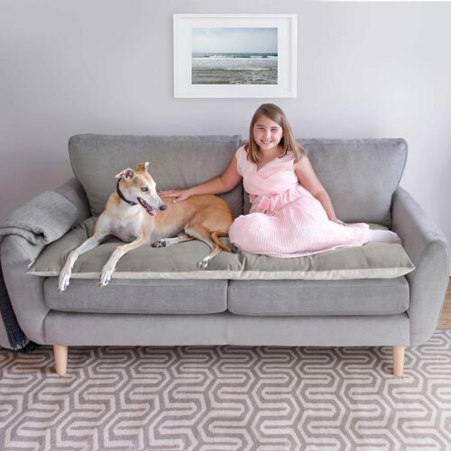 Sofa Topper in Lustre Taupe 4-Seater (28)